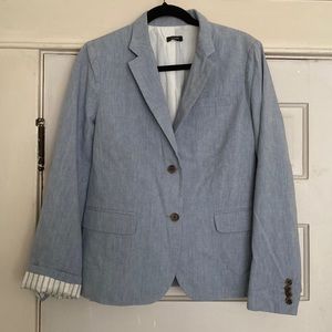 Linen, light blue J. Crew blazer